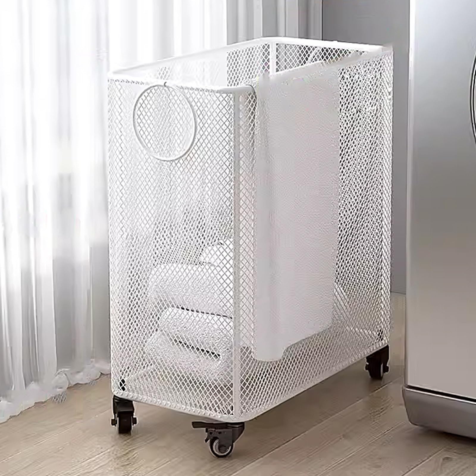Amazon｜45L/50L ランドリーバスケット キャスター付き ランドリー